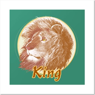 King Lion Posters and Art